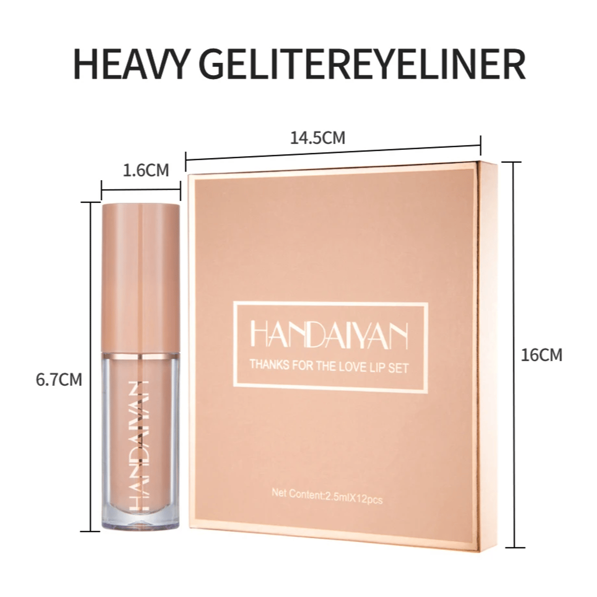 12-Color Velvet Matte Liquid Lipstick Gift Box Set Handaiyan - Women's Lips 5