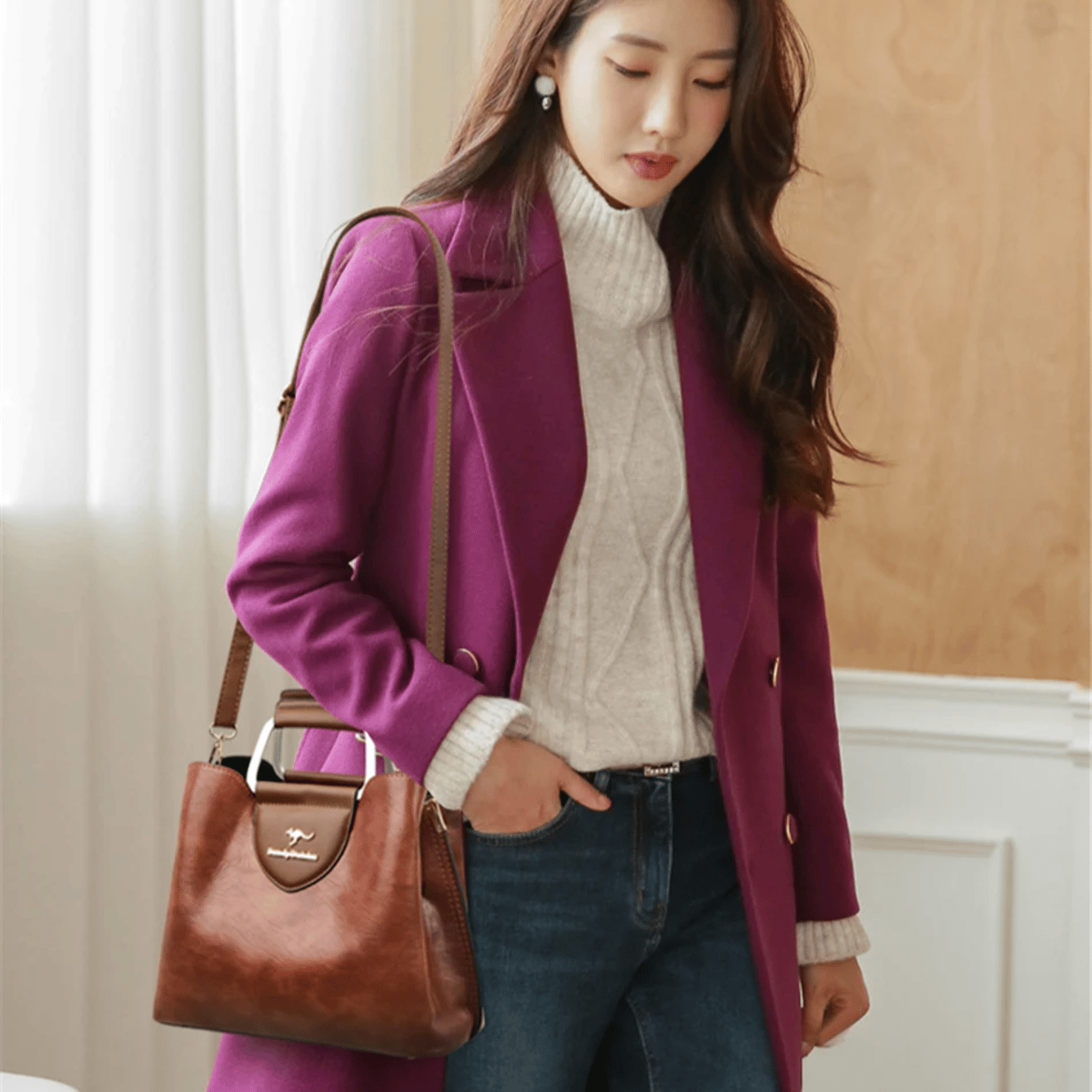 Elegant Luxury Leather Shoulder Tote Handbag for Stylish Women Vanderwah - Women's Handbags 1