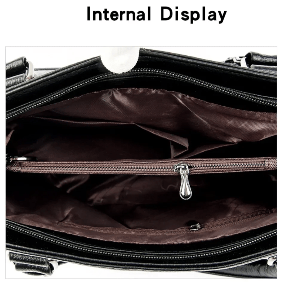 Elegant Leather Handbag Women Casual Crossbody Shoulder Bag Vanderwah - Women's Handbags 3