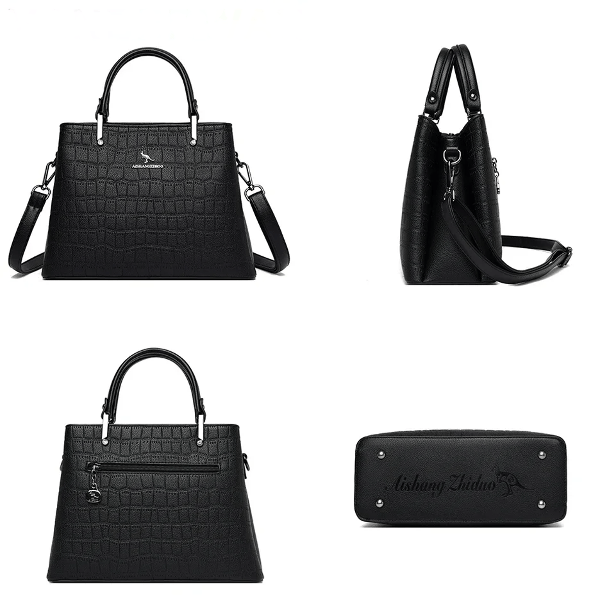 Elegant Genuine Leather Women’s Handbag Stylish Crossbody Shoulder Bag Elegant Genuine Leather Women’s Handbag Stylish Crossbody Shoulder Bag