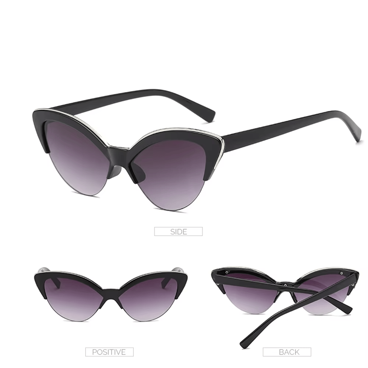 Vintage Cat Eye Sunglasses for Women with Gradient Lenses Vivibee - Women's Cat Eye Sunglasses 4