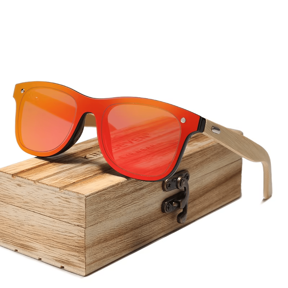Handcrafted Bamboo Sunglasses for Men with UV400 Protection