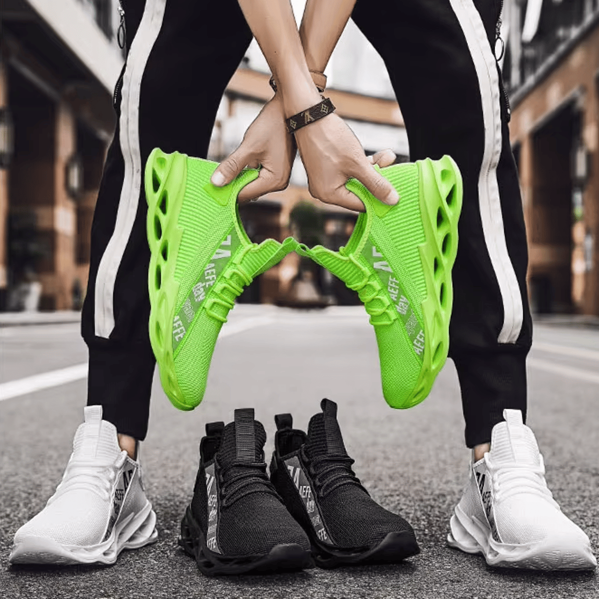 Men’s Outdoor Mesh Sneakers with Lightweight Anti-Slip Design