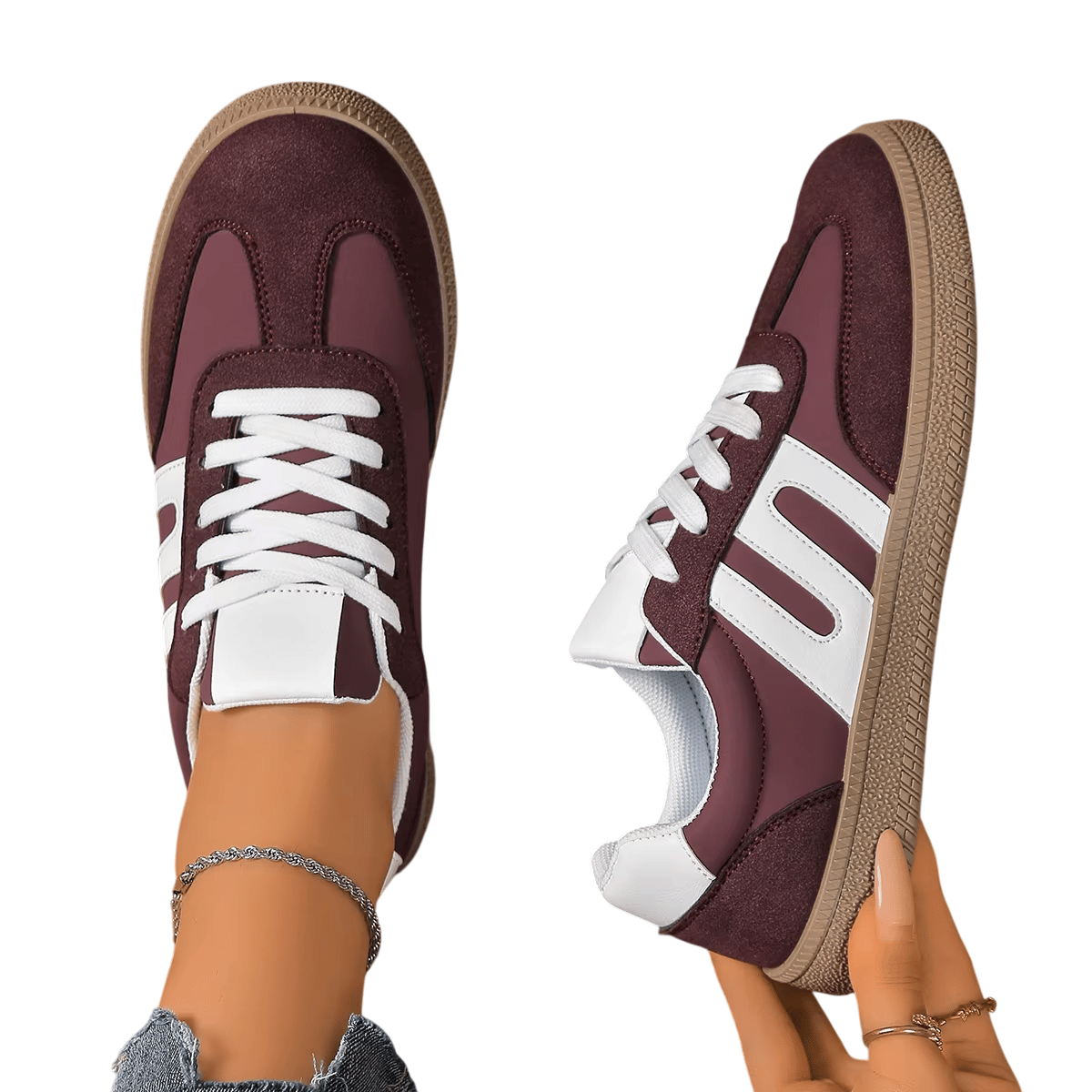 Bzqbzx - Women's Low Top Sneakers