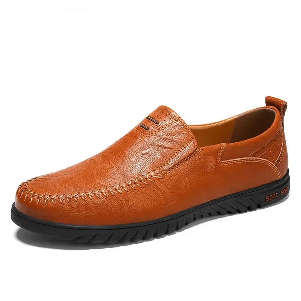 Genuine Leather Men’s Loafers with Soft Comfort and Style