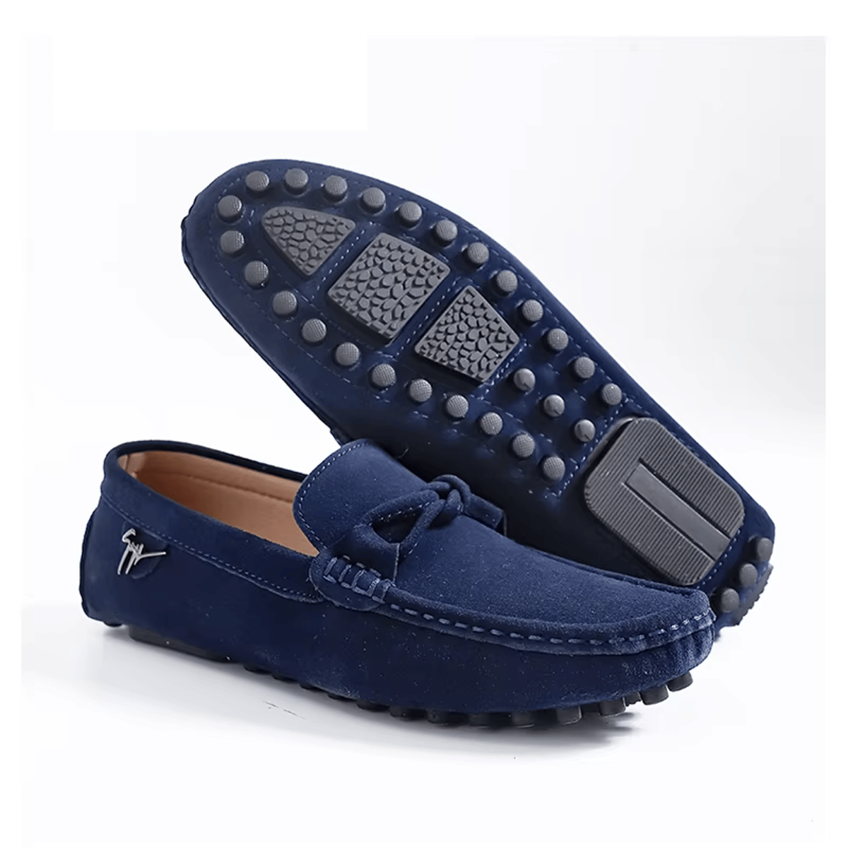 Men’s Minimalist Cow Suede Slip-On Loafers for Everyday Comfort