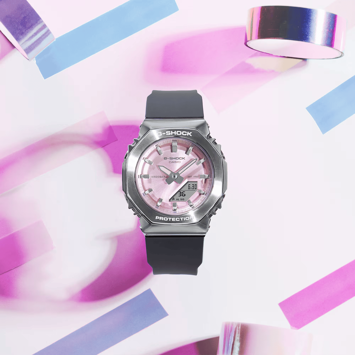 Casio G-Shock GM-S2110-4ADR Women’s Metal Bezel Analog-Digital Watch Casio - Women's Dress Watches 5