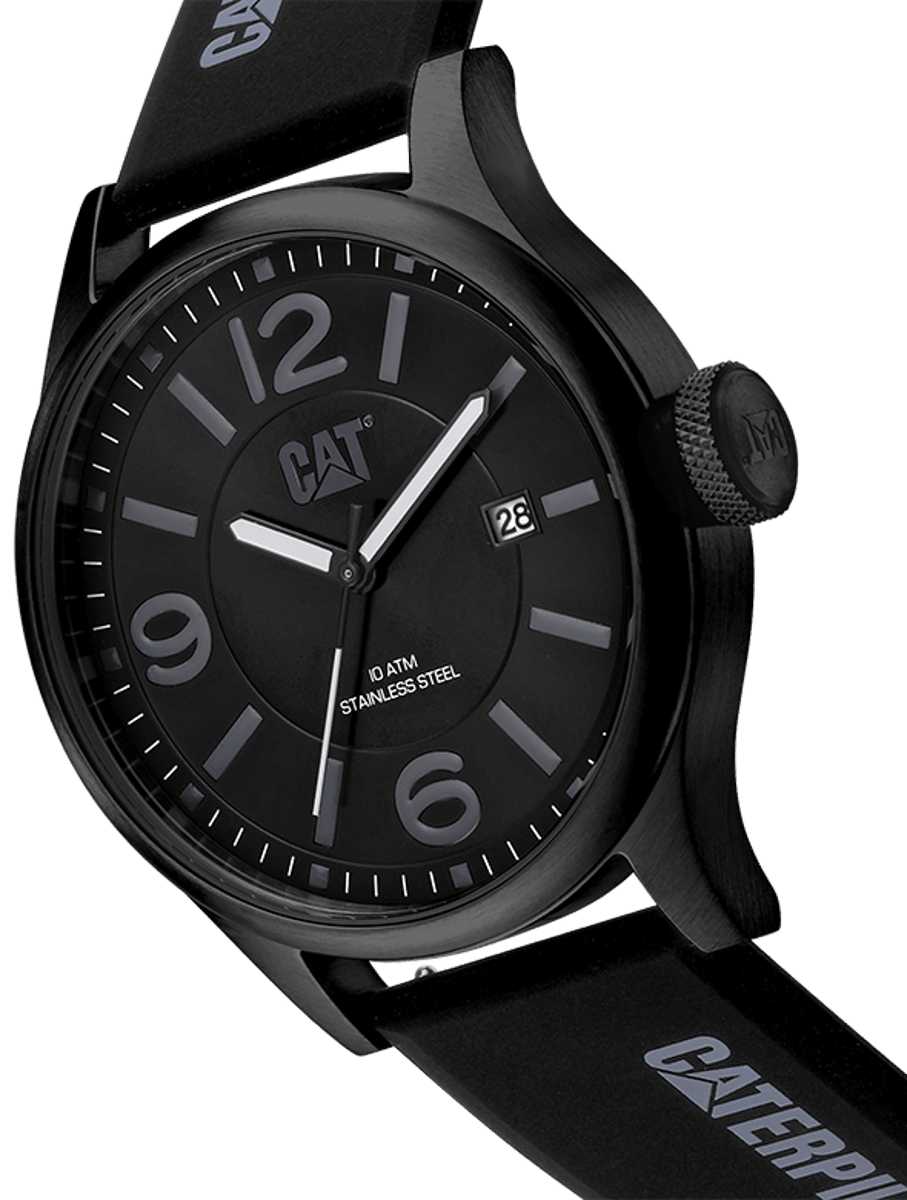 Sleek Caterpillar DIAM Watch with Date Display - QB.161.21.131 Sleek Caterpillar DIAM Watch with Date Display - QB.161.21.131