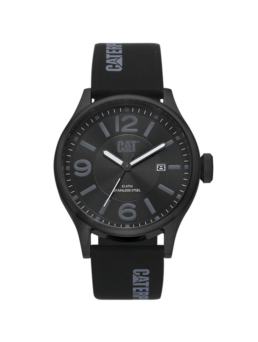 Sleek Caterpillar DIAM Watch with Date Display - QB.161.21.131 CAT - Men's Dress Watches