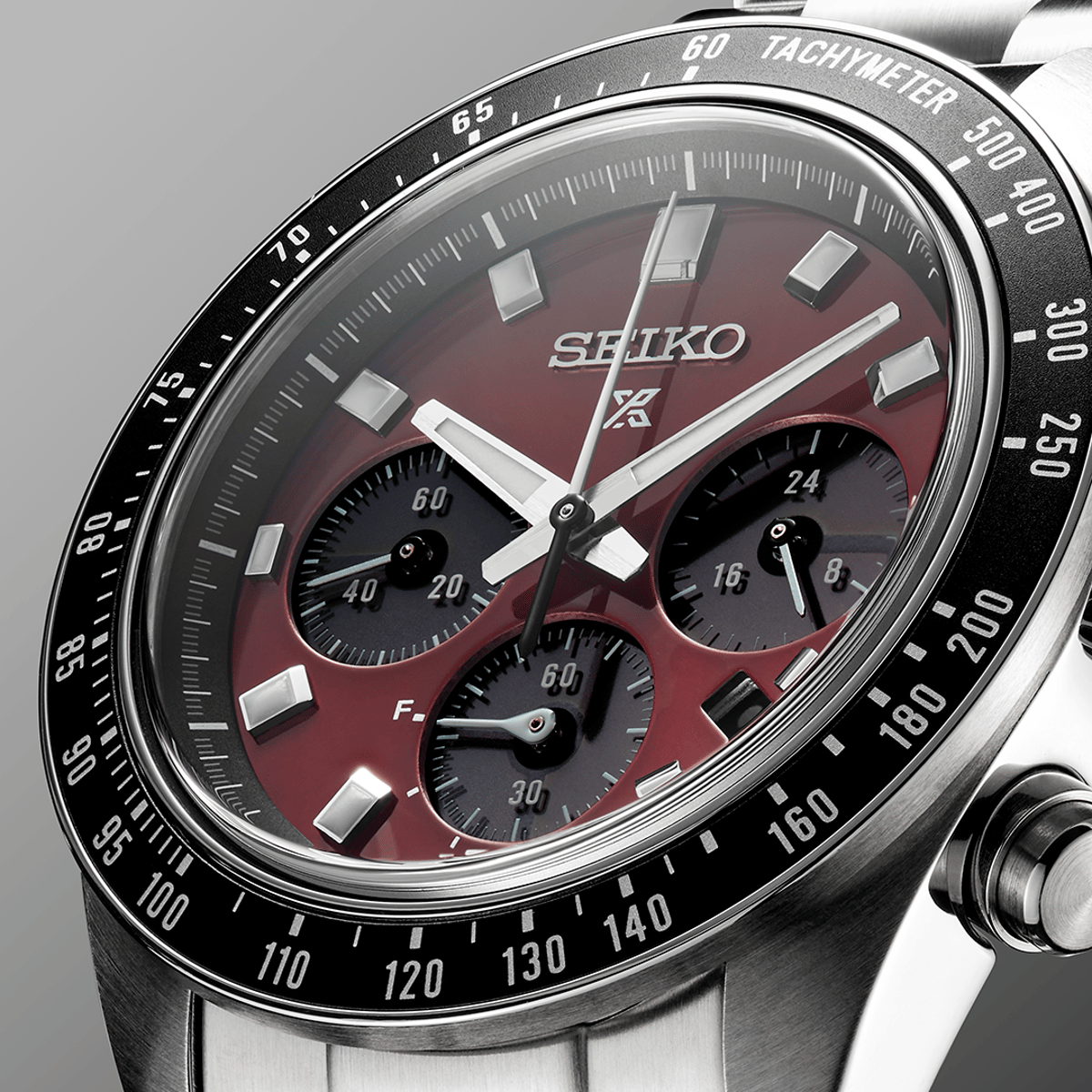 Seiko Prospex Speedtimer Solar Chronograph Red Dial Watch SSC927 Seiko - Men's Dress Watches 2