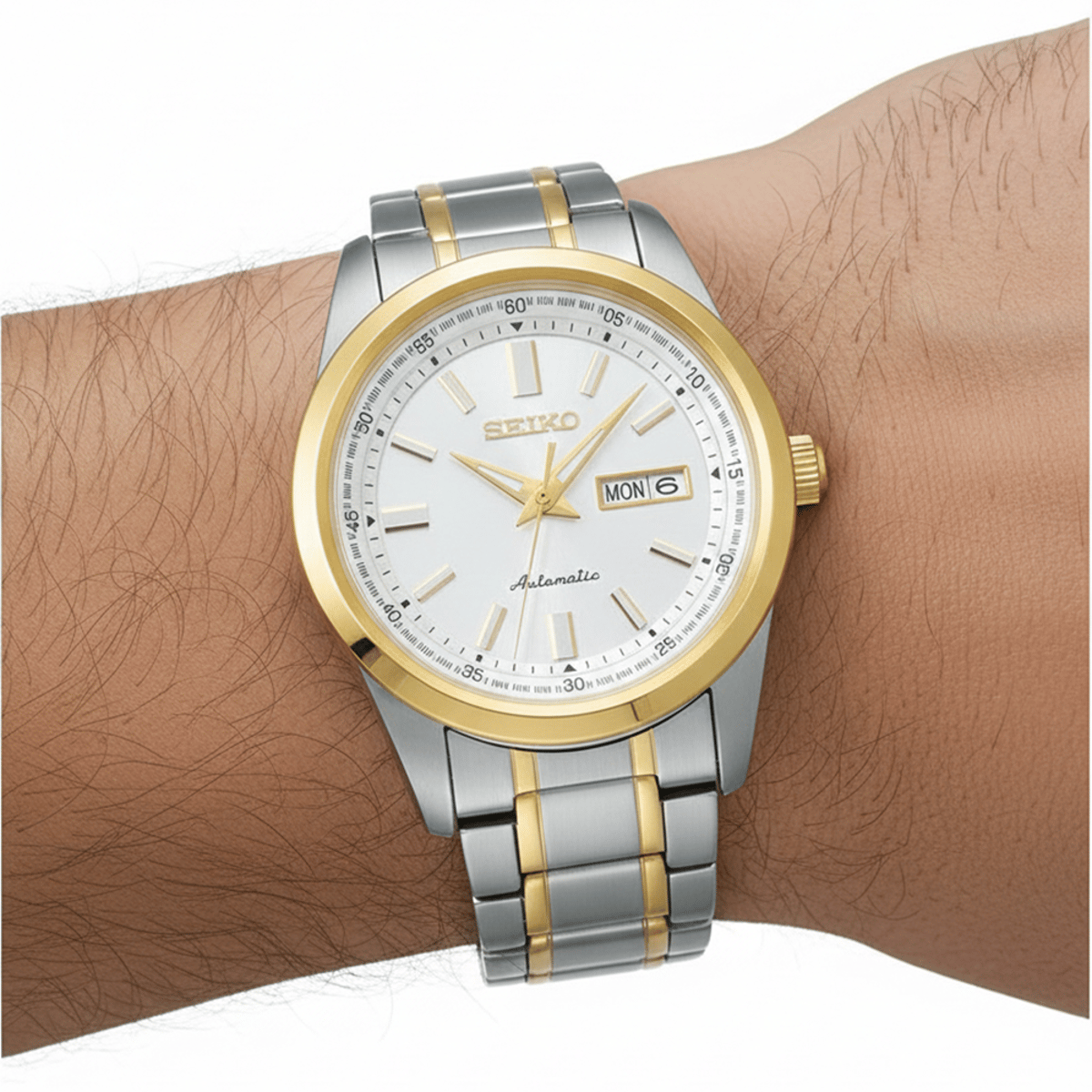 Seiko Men's SARV004 Mechanical Watch with Gold Bezel Seiko Men's SARV004 Mechanical Watch with Gold Bezel