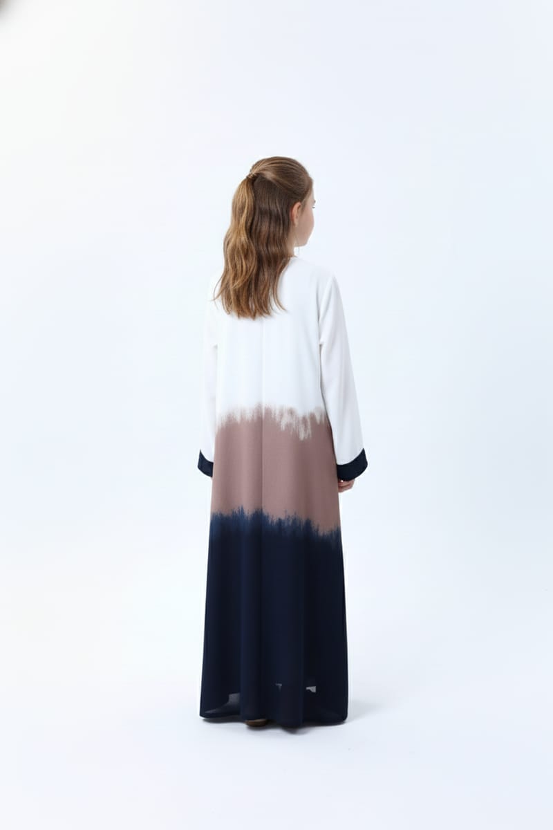 Elegant Kids Abaya & Modest Long Dress in Premium Fabric Msquare Fashion - Kids's Abayas 3