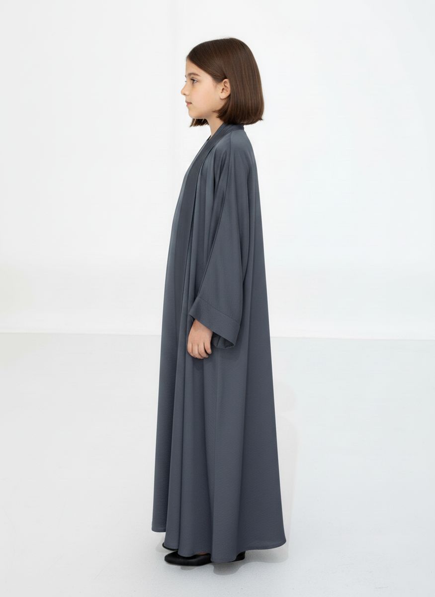Premium 3-Piece Kids Abaya Set - Lightweight Harir Maqsood Modest Wear for Girls Msquare Fashion - Kids's Abayas 1