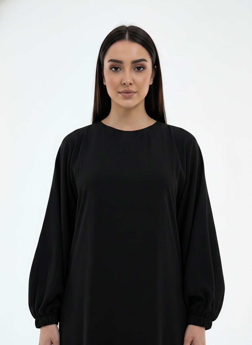 Lightweight Harir Maqsood Black Prayer Abaya Msquare Fashion - Women's Abayas 2
