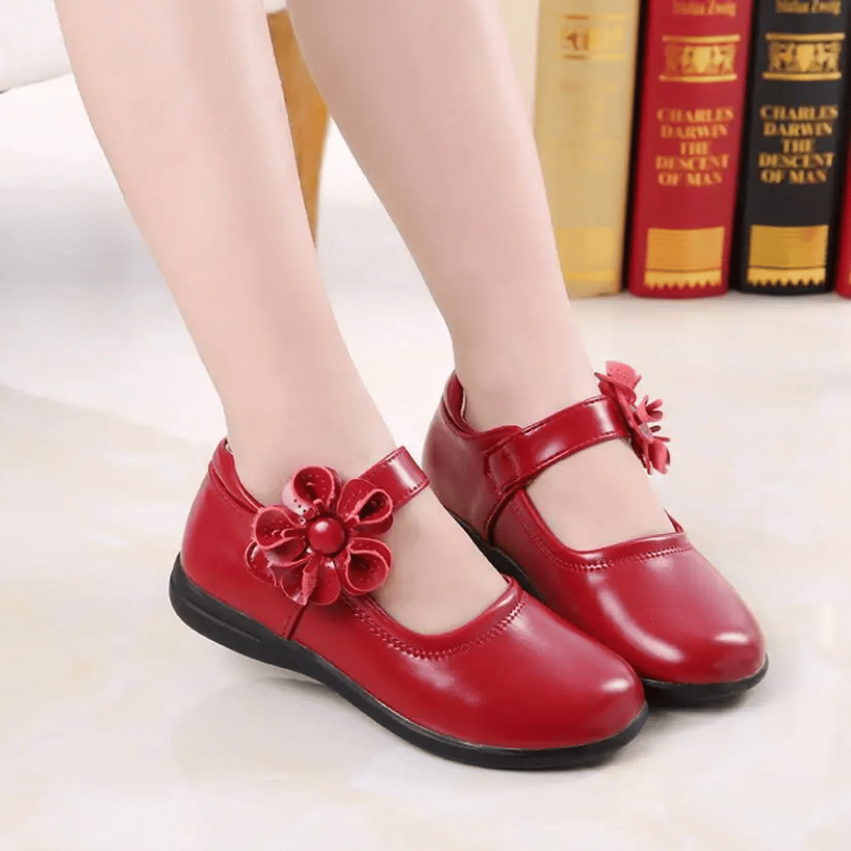 Leather Bow Knot Girls School Shoes for Weddings and Parties Leather Bow Knot Girls School Shoes for Weddings and Parties