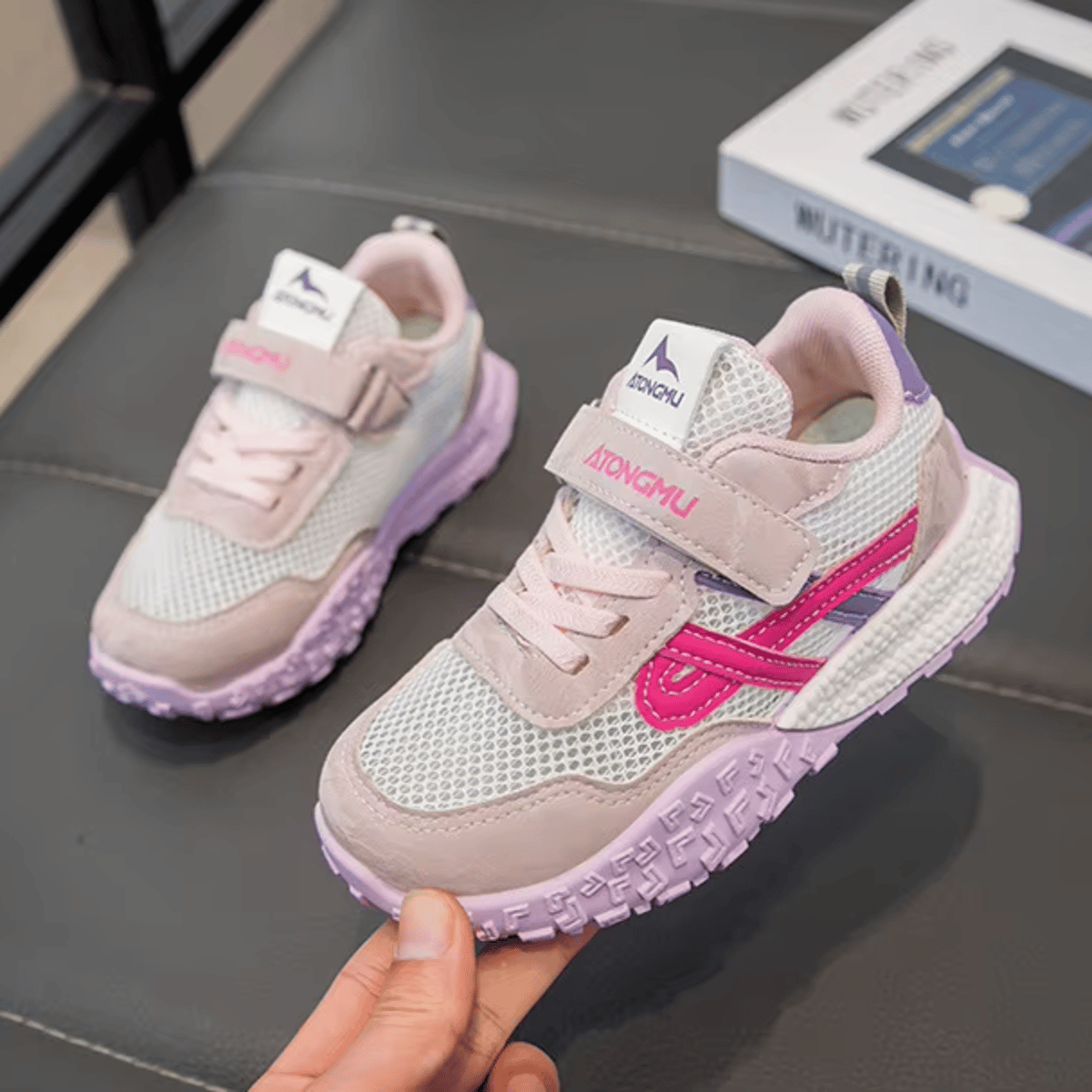 Kids Sport Sneakers for Boys Anti-Slip Running Shoes