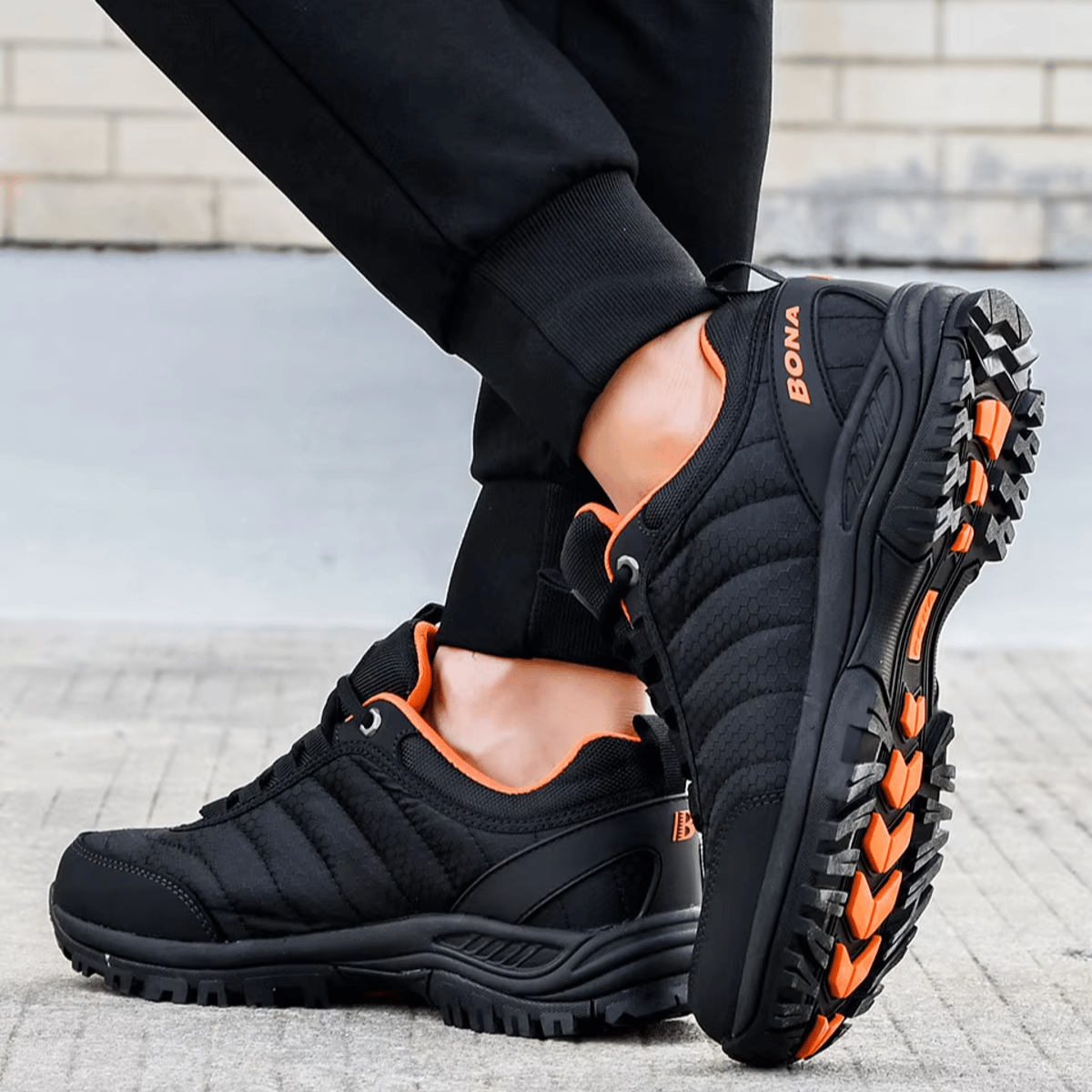 Men's Hiking Trekking Shoes Breathable Outdoor Mountain Sport Sneakers Bona - Men's Running Shoes 2