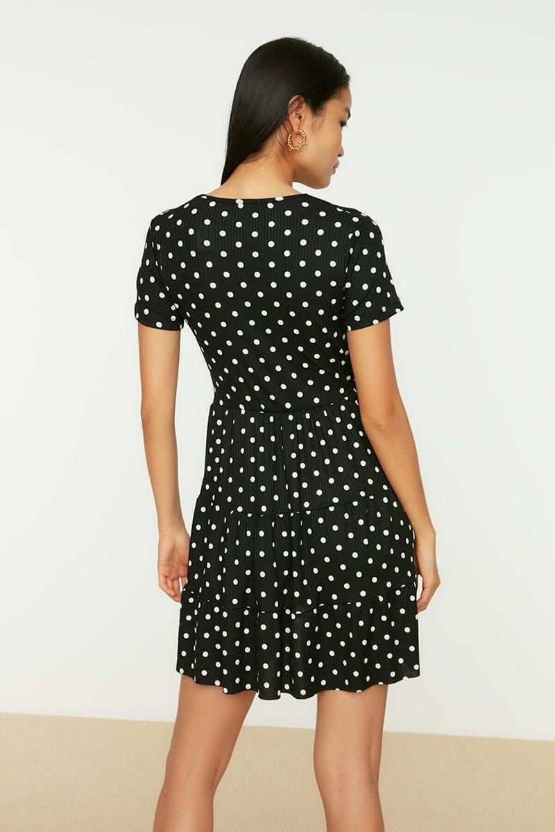 Polka Dot Skater Dress - Mini Dresses 27