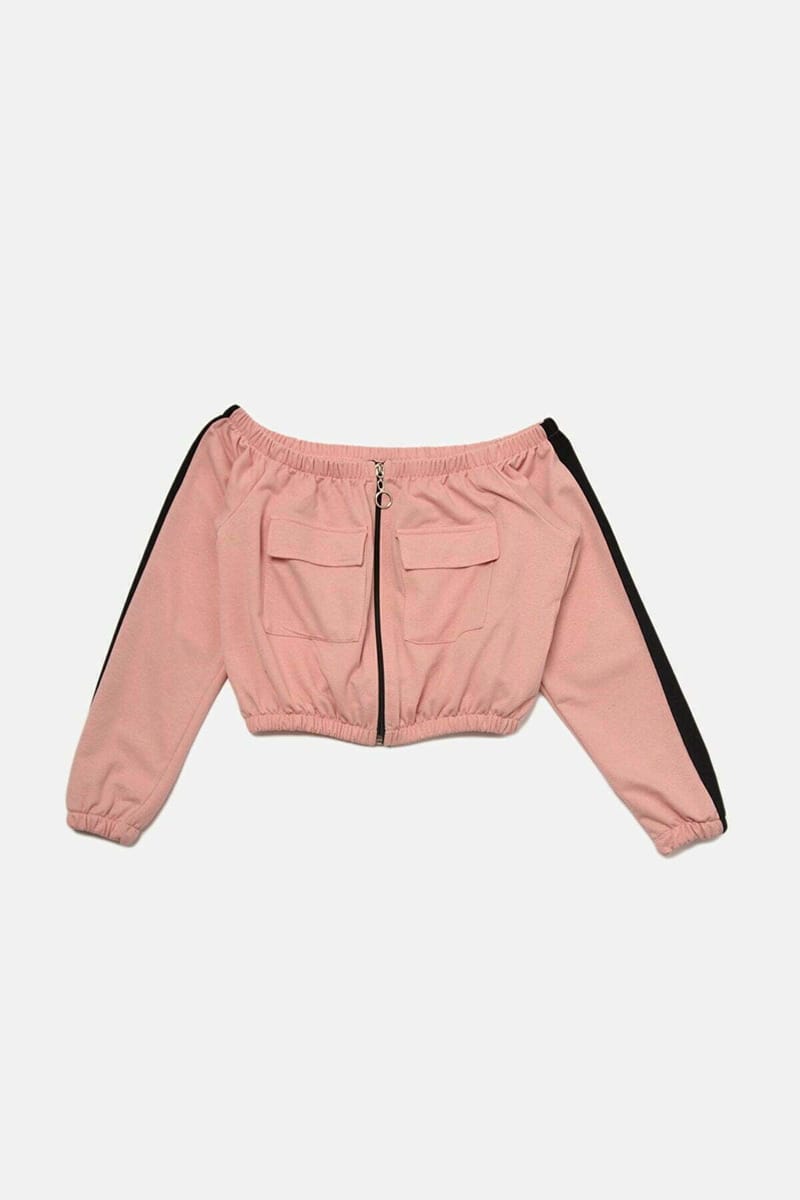 Bardot Zip Detail Sweatshirt - Sweatshirts 86