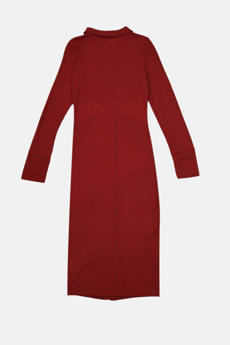 Cut Out Detail Shirt Dress - Party Dresses 43