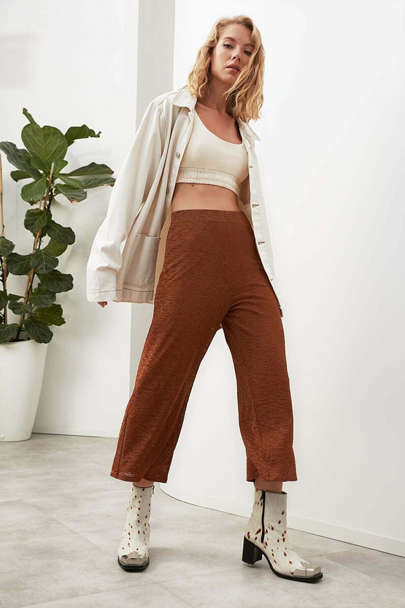 Wide Leg Ankle Pants - Trousers 15