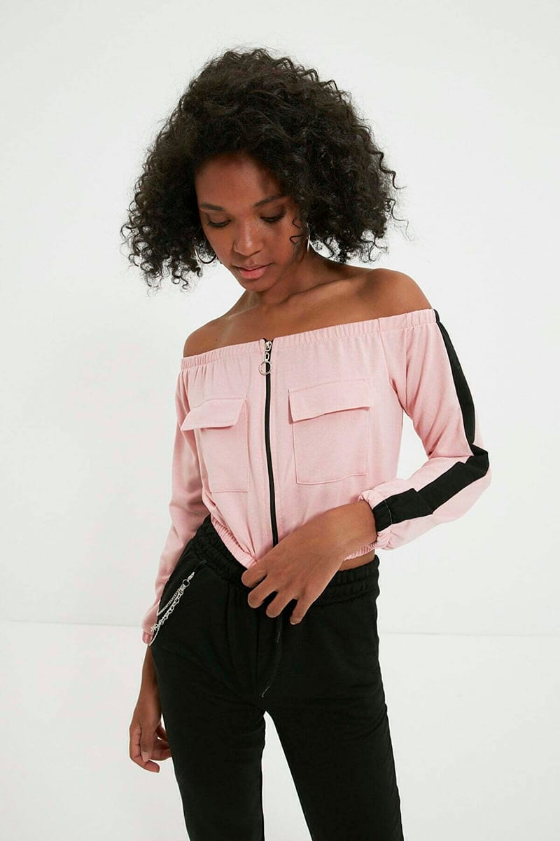 Bardot Zip Detail Sweatshirt - Sweatshirts 81