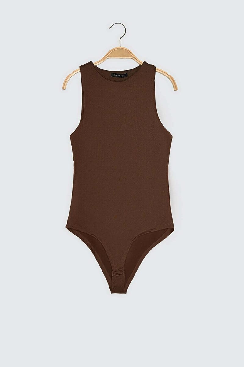 Crew Neck Knitted Body - Sleeveless Tops 49