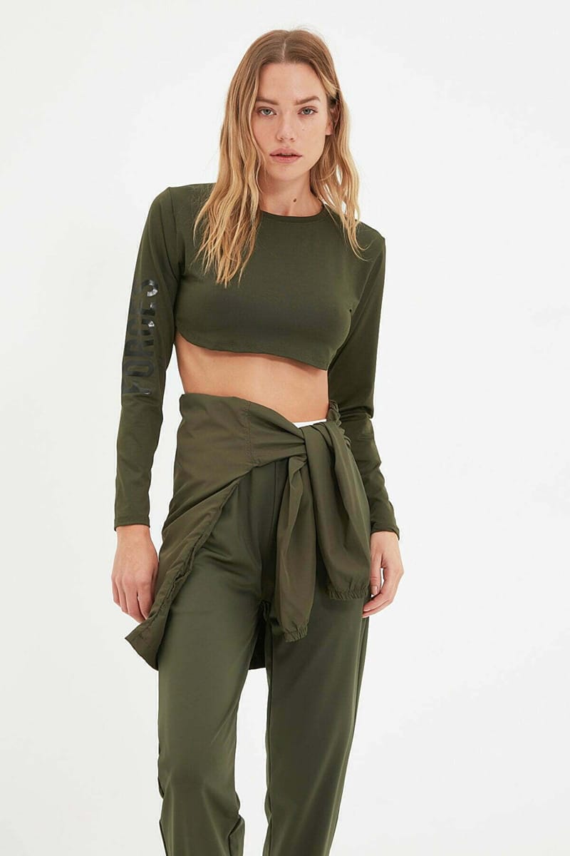 1_org_zoom Crew Neck Crop Top For Women - Cropped Tops 51