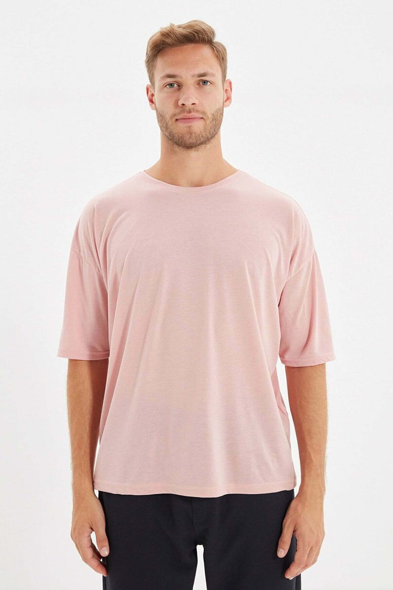1_org_zoom Men's Crew Neck Oversize Short Sleeve T-Shirt - Short Sleeve T-Shirt 61