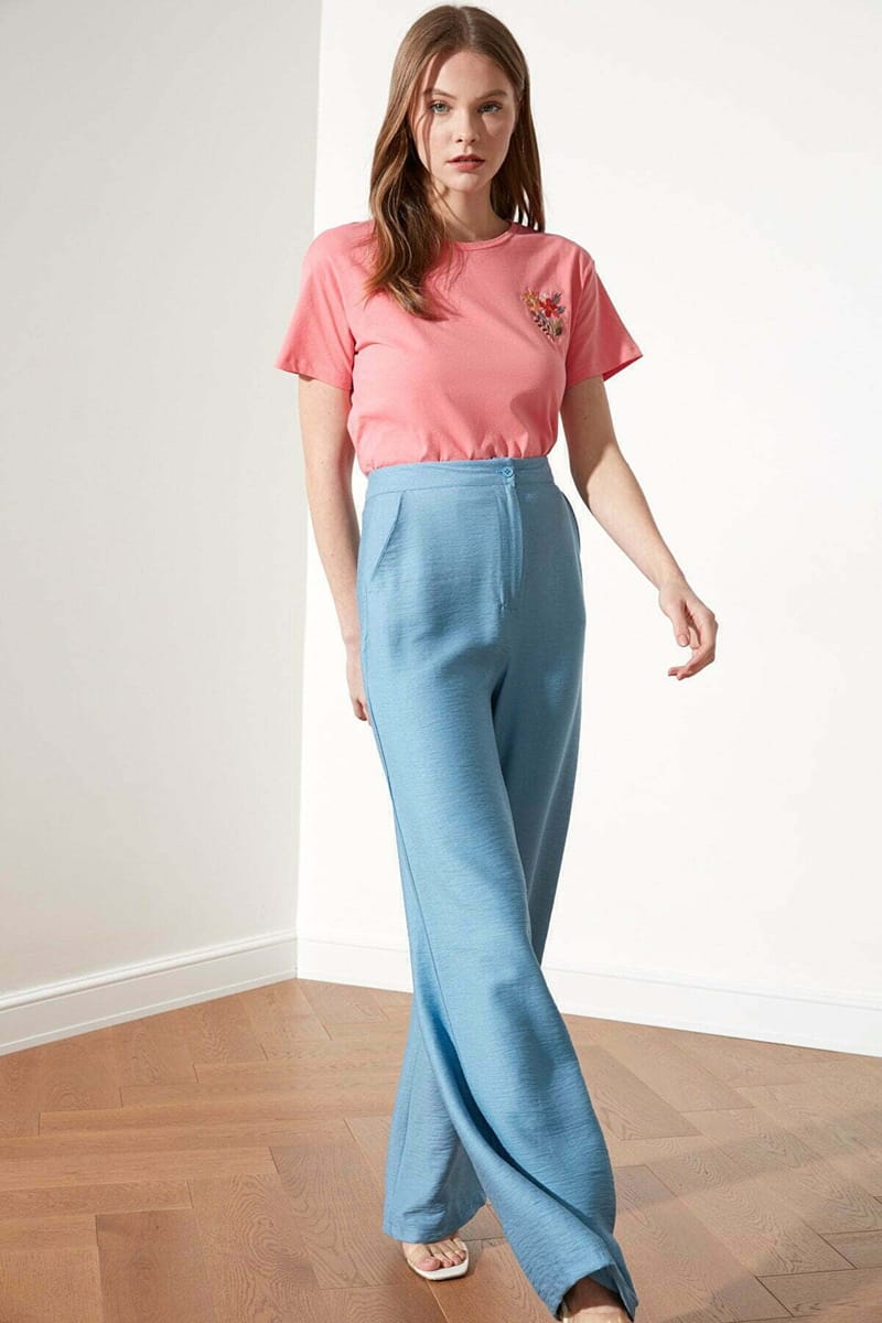 High Waist Wide Leg Pant - Formal Pants 70