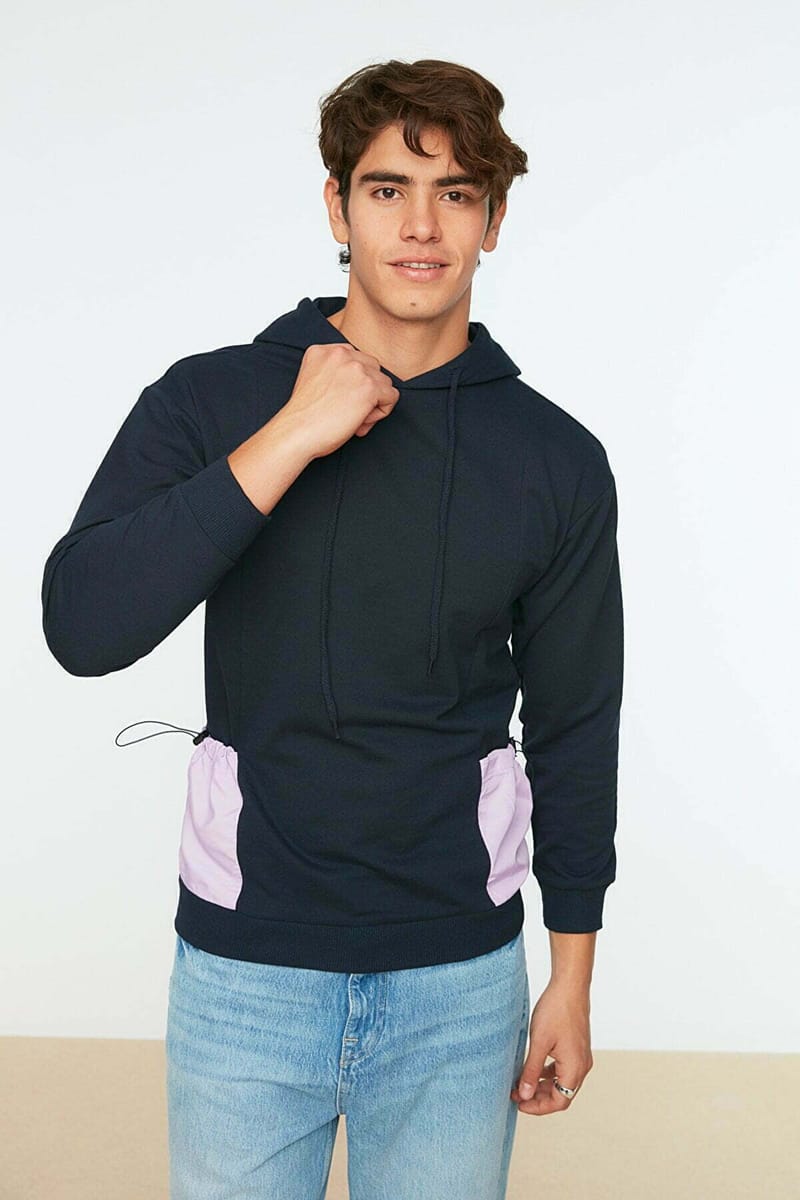 2_org_zoom Men Regular Fit Long Sleeve Hooded Paneled Sweatshirt - Hoodies 20