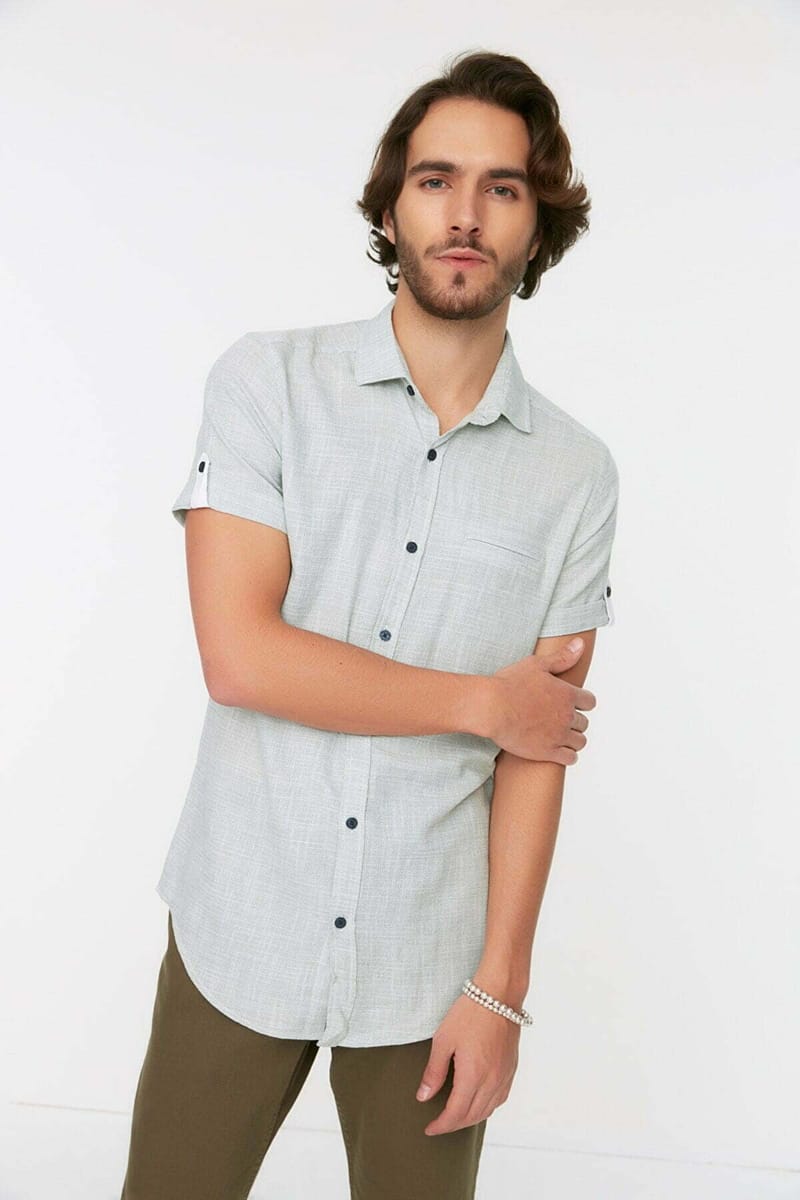 Fillet Pocket Slim Fit Shirt - Short Sleeves Shirts 20