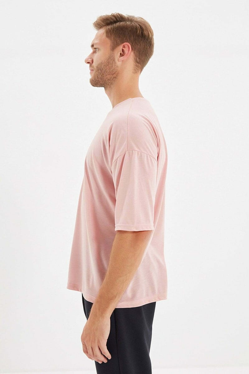 2_org_zoom Men's Crew Neck Oversize Short Sleeve T-Shirt - Short Sleeve T-Shirt 64