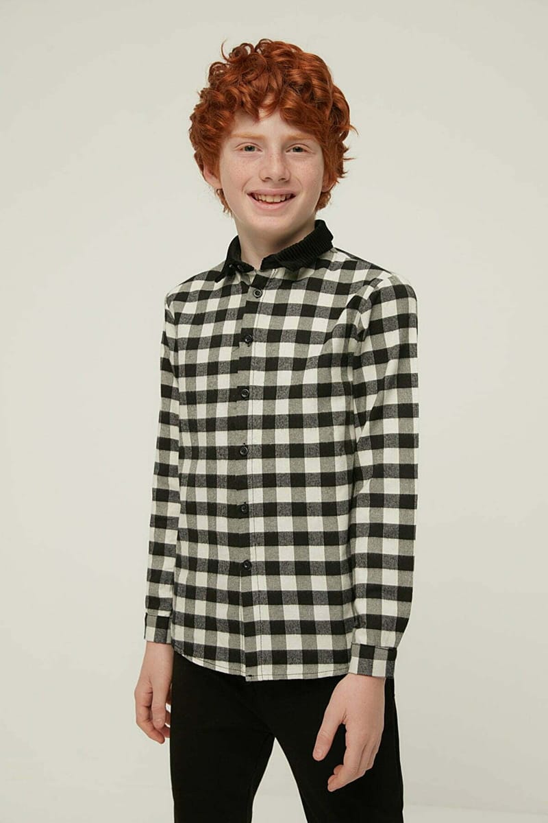 2_org_zoom Kids Checked Shirt - Casual Shirts 141