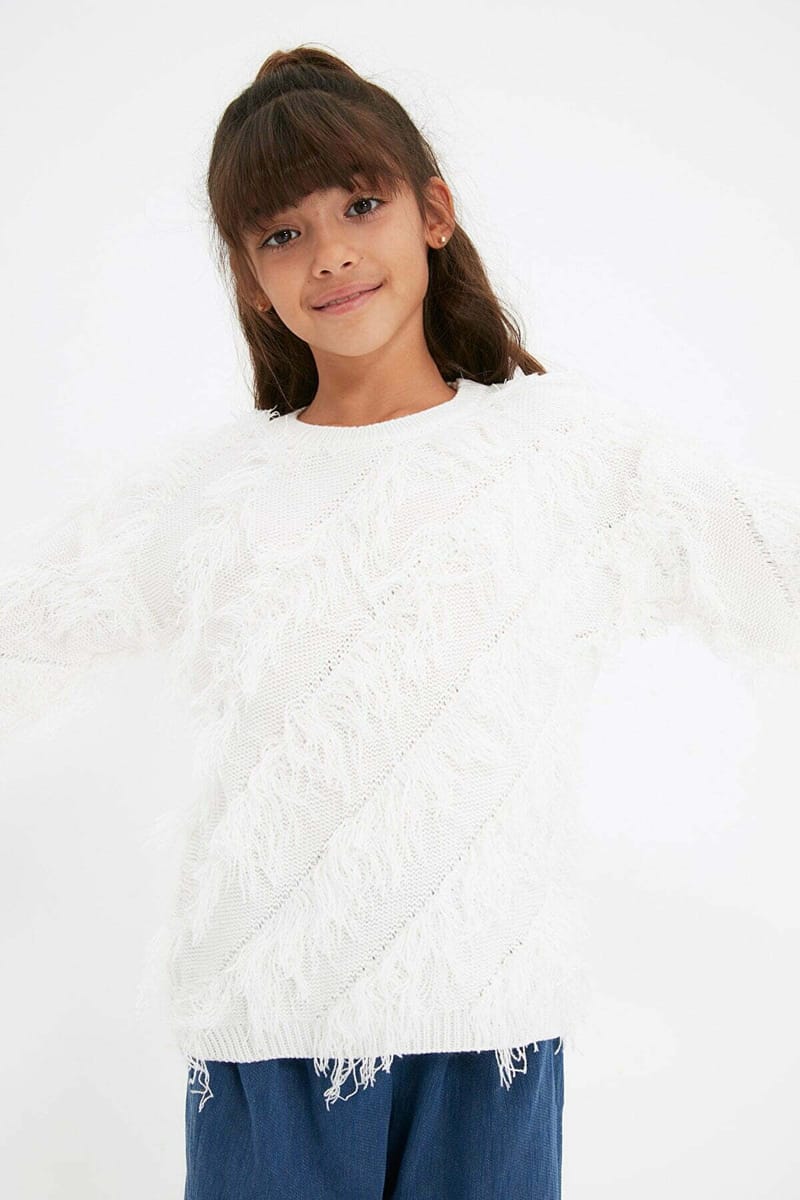Kids Fringed Sweater - Sweaters & Cardigans 41