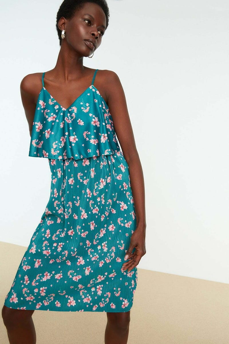 2_org_zoom Floral Print Overlay Dress - Mini Dresses 15