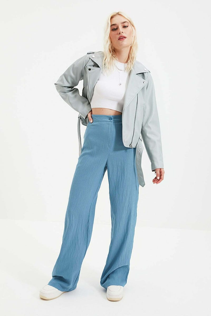 High Waist Wide Leg Pant - Formal Pants 61