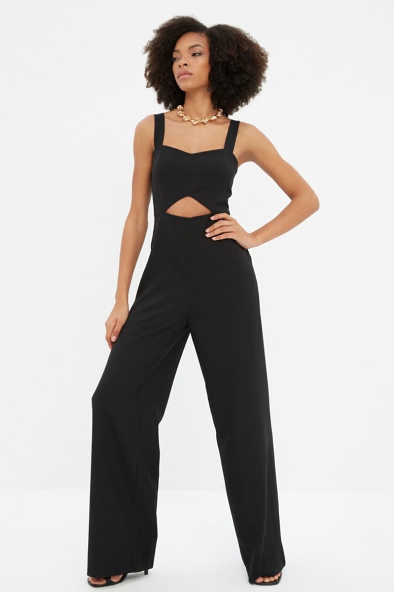 Strappy Cut Out Detail Jumpsuit - Jumpsuits 20