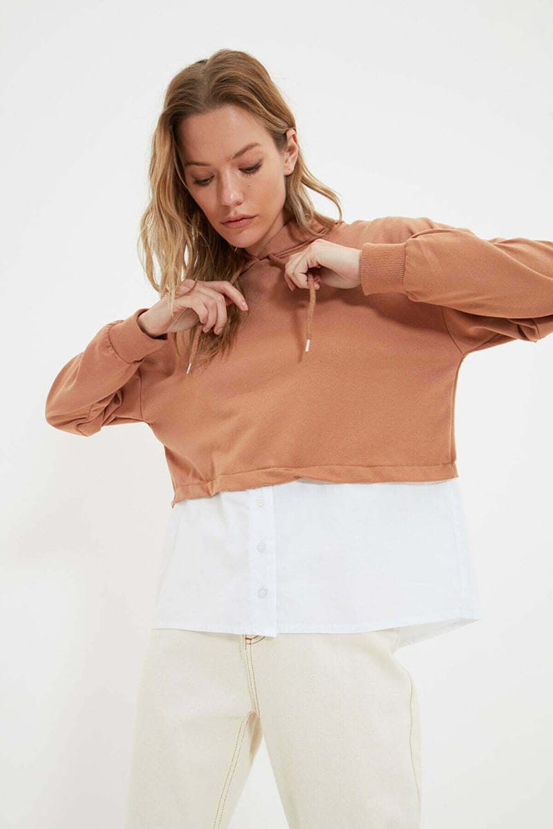 Color Blocked Hooded Sweatshirt - Hoodies 16