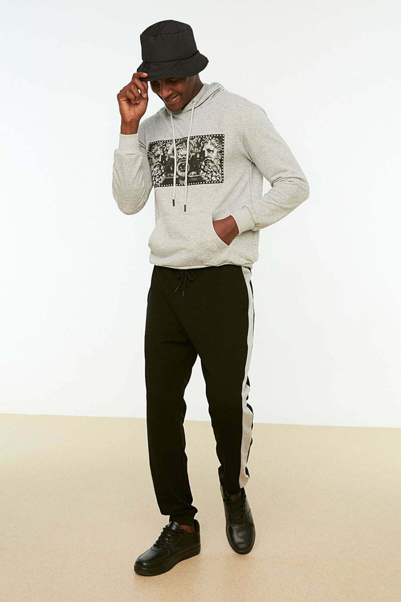 Regular Fit Elastic Leg Sweatpants - Sweatpants 24