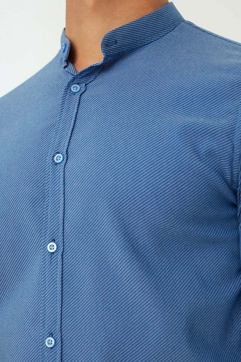 Slim Fit Classic Collar Long Sleeve Shirt - Long Sleeves Shirts 36