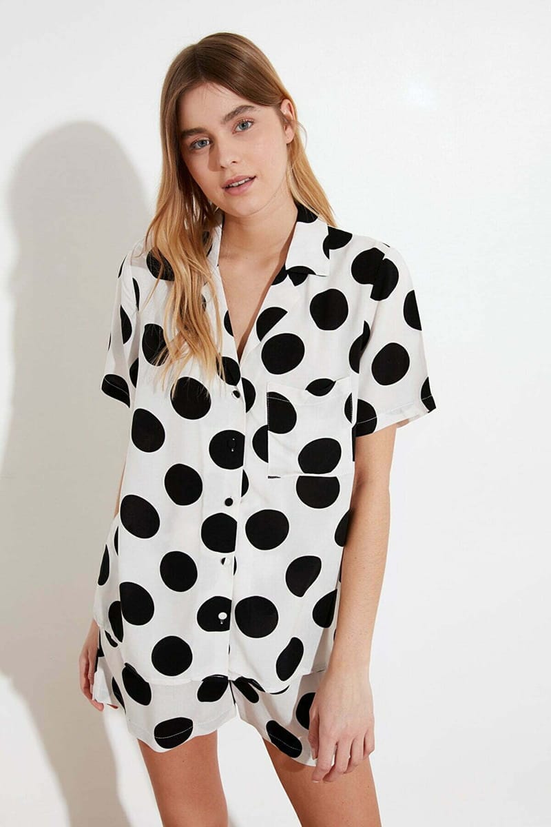 Women's Polka Dot Shorts Set - Co-ord Sets 24