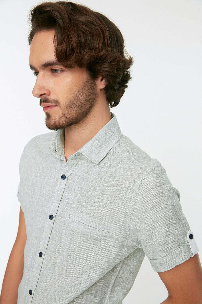 Fillet Pocket Slim Fit Shirt - Short Sleeves Shirts 21