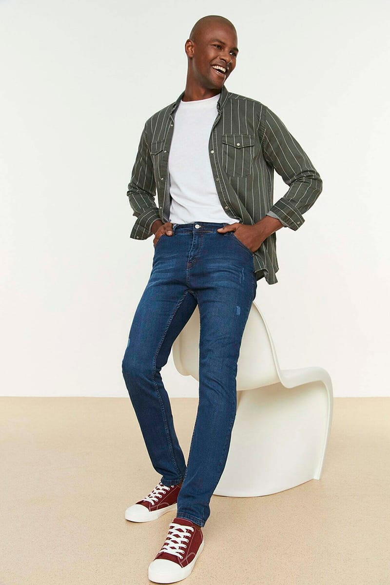 Distressed Skinny Fit Jeans - Skinny Jeans 50