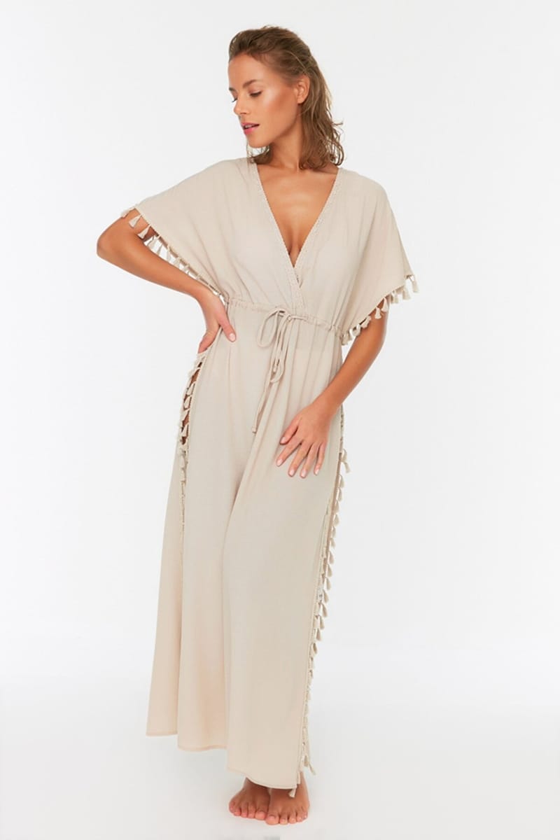 Tasseled Maxi Dress - Maxi Dresses 21