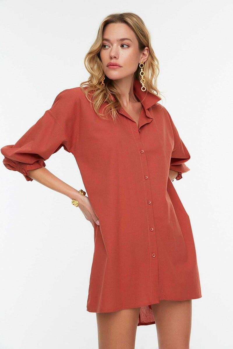 Casual A Line Flare Shirt - Shirts & Blouses 21
