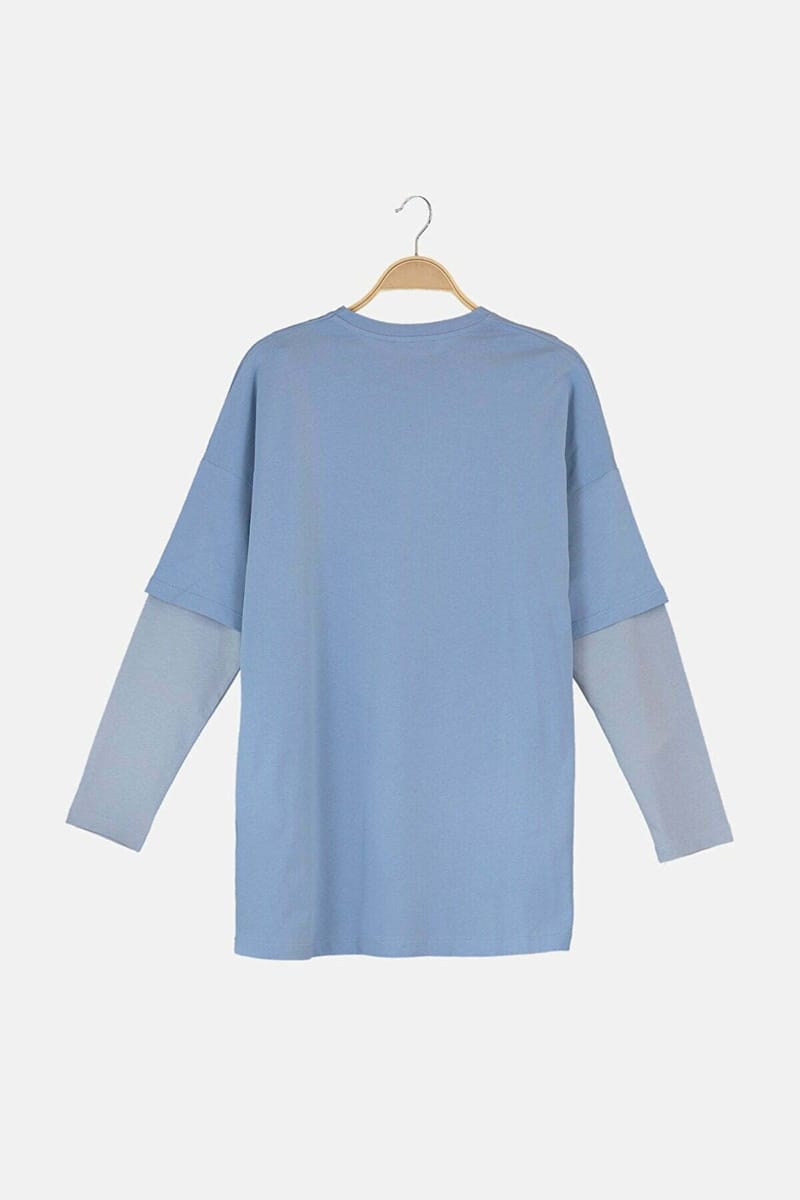 3_org_zoom-235.jpg Crew Neck Double Sleeve Detail Tunic - Tunics 27