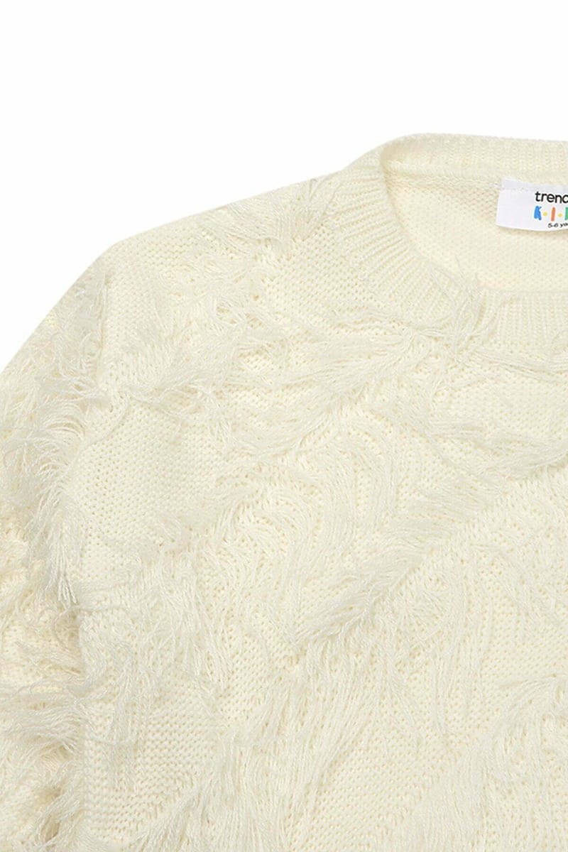 Kids Fringed Sweater - Sweaters & Cardigans 47