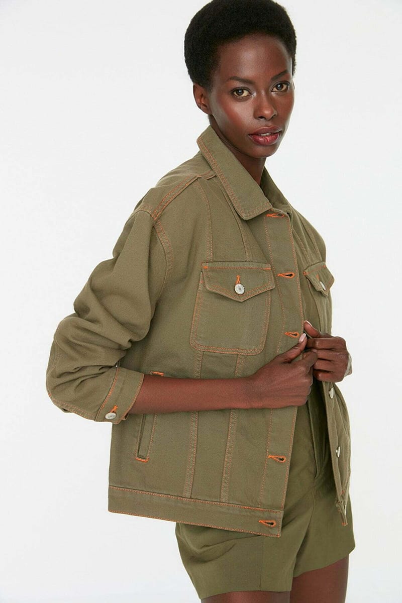 Solid Bomber Jacket - Denim Jackets 19