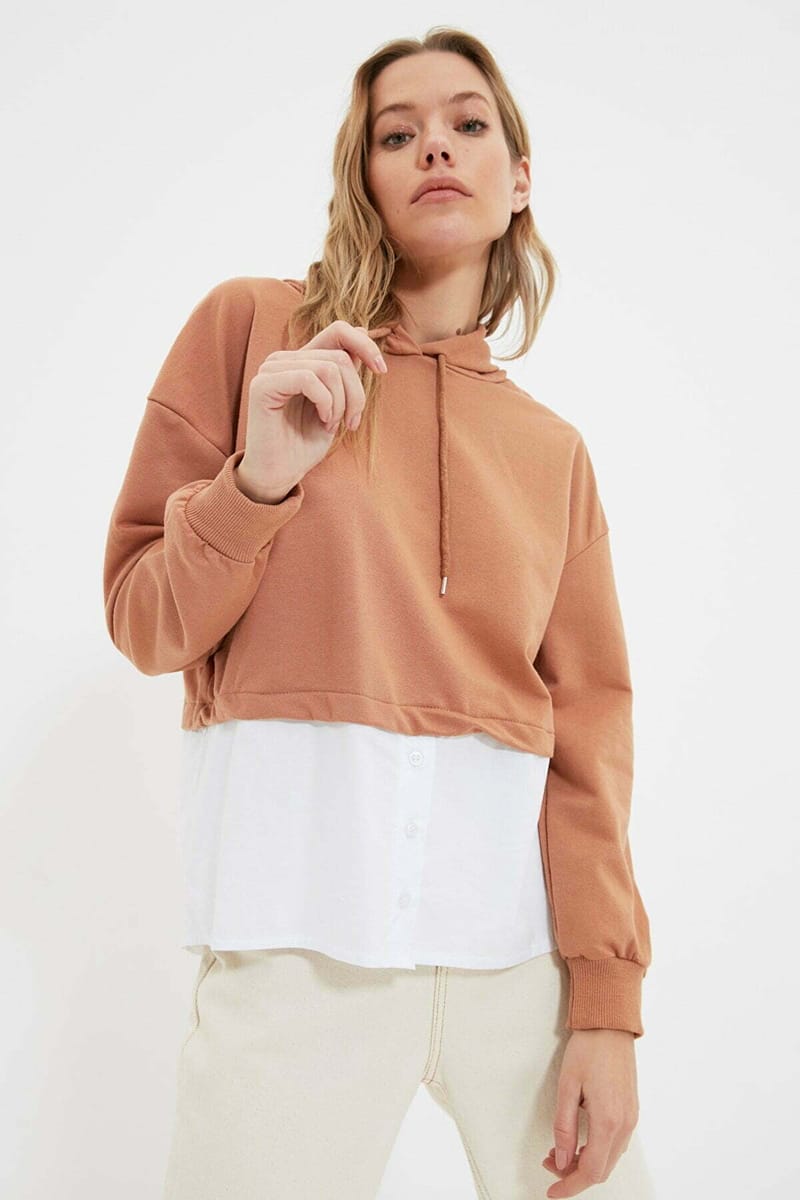 Color Blocked Hooded Sweatshirt - Hoodies 17